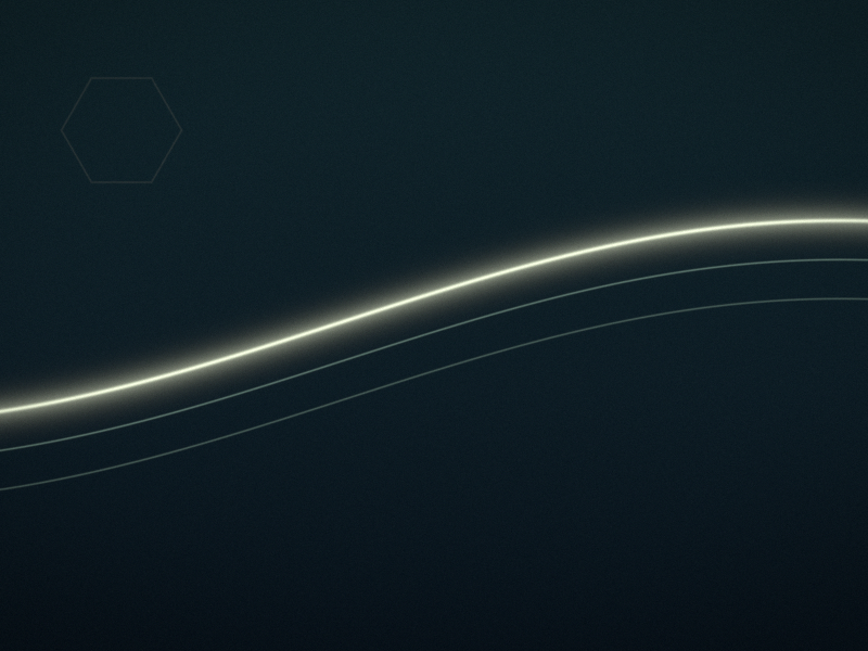 One slow, soft wave swelling across a dark teal ground, lit beneath its crest like a breath.
